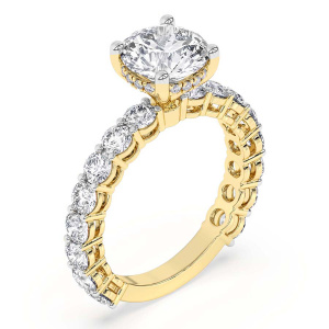 Arabella Side Round Lab Diamond Ring left view