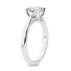 Azalea Classic Solitaire 1.5mm Lab Diamond Ring left view