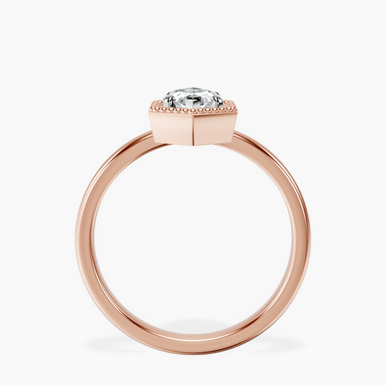 Spectra solitaire Lab Diamond Ring left view