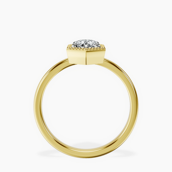 Spectra solitaire Lab Diamond Ring left view