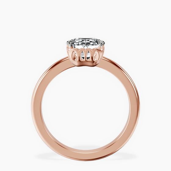 Malissa Solitaire Lab Diamond Ring left view