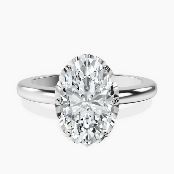 Malissa Solitaire Lab Diamond Ring front view