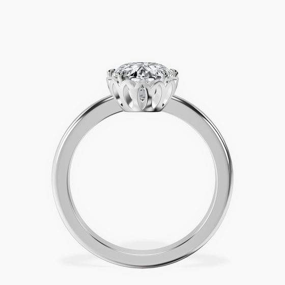 Malissa Solitaire Lab Diamond Ring left view