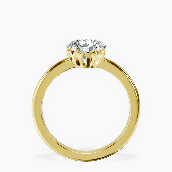 Malissa Solitaire Lab Diamond Ring top view
