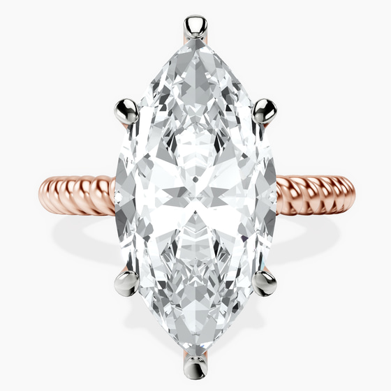Sansa Solitaire Lab Diamond Ring front view