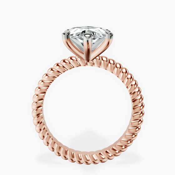 Sansa Solitaire Lab Diamond Ring left view