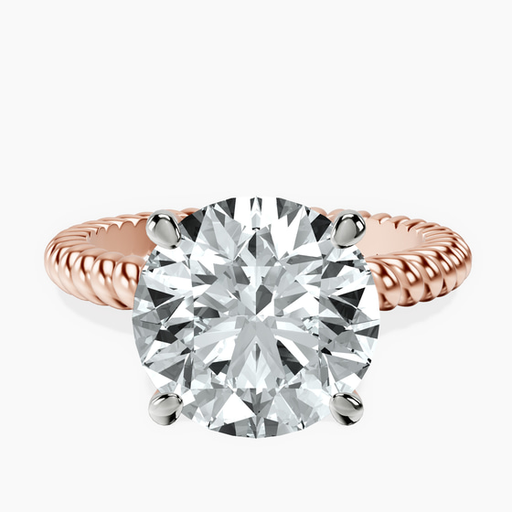 Sansa Solitaire Lab Diamond Ring front view