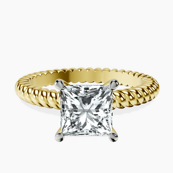 Sansa Solitaire Lab Diamond Ring front view
