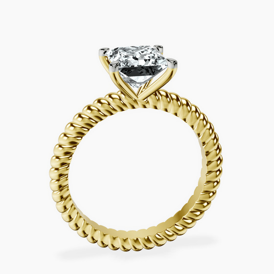 Sansa Solitaire Lab Diamond Ring left view