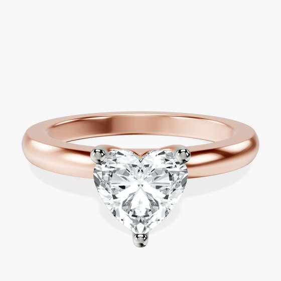 Quinn Solitaire Lab Diamond Ring front view