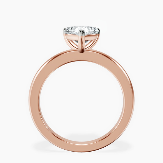 Quinn Solitaire Lab Diamond Ring left view
