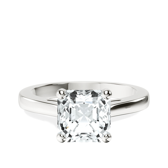 Teagan Solitaire 2mm Lab Diamond Ring front view