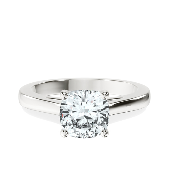 Teagan Solitaire 2mm Lab Diamond Ring front view