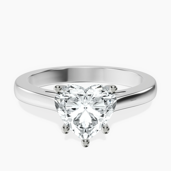 Teagan Solitaire 2mm Lab Diamond Ring front view
