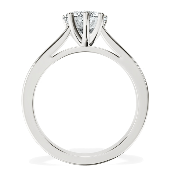 Teagan Solitaire 2mm Lab Diamond Ring top view
