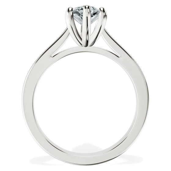 Teagan Solitaire 2mm Lab Diamond Ring top view