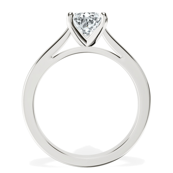 Teagan Solitaire 2mm Lab Diamond Ring top view