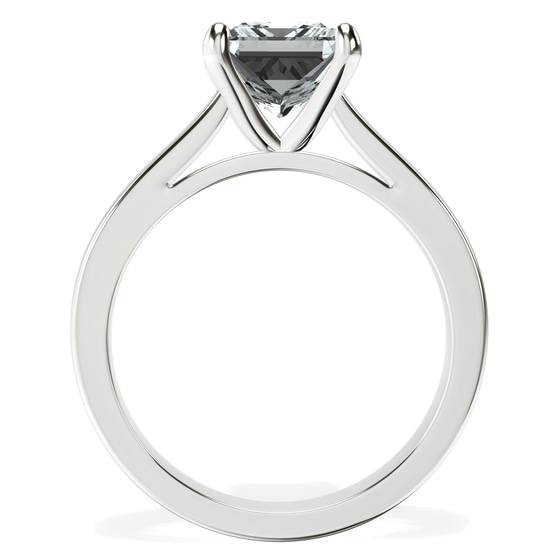 Teagan Solitaire 2mm Lab Diamond Ring top view