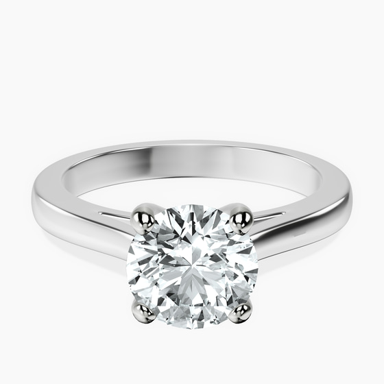 Teagan Solitaire 2mm Lab Diamond Ring front view