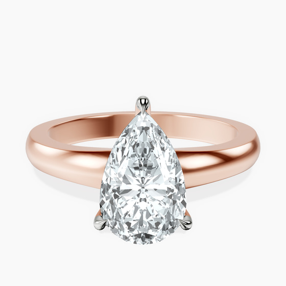 Arielle Solitaire Lab Diamond Ring front view