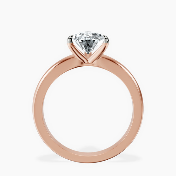 Arielle Solitaire Lab Diamond Ring left view