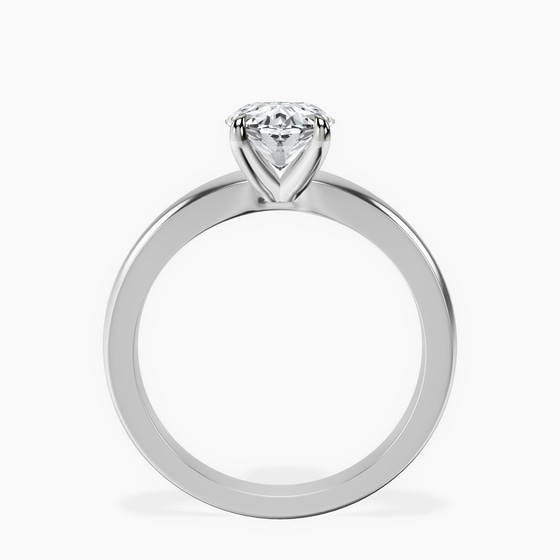 Arielle Solitaire Lab Diamond Ring left view