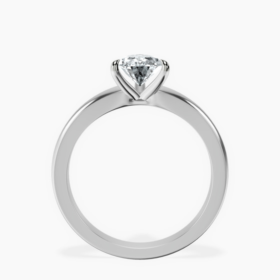 Arielle Solitaire Lab Diamond Ring left view