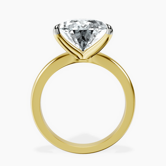 Arielle Solitaire Lab Diamond Ring left view