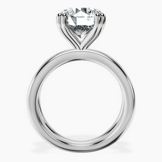 Stella Criss Cross Solitaire Lab Diamond Ring left view