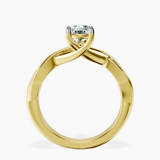 Evermore Solitaire Lab Diamond Ring left view