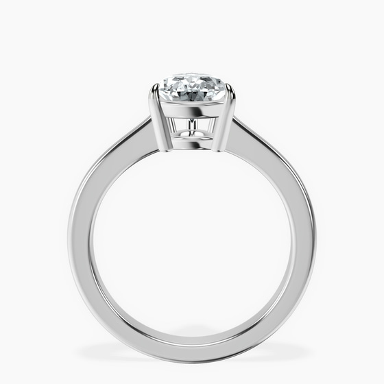 Demi Four Prong Lab Diamond Ring left view