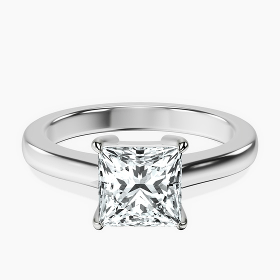 Demi Four Prong Lab Diamond Ring front view