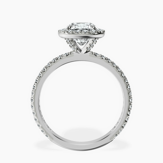 Klarissa Halo Lab Diamond Eternity Ring left view