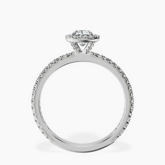 Klarissa Halo Lab Diamond Eternity Ring left view