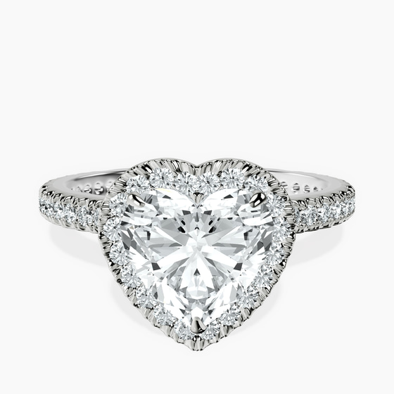 Klarissa Halo Lab Diamond Eternity Ring front view