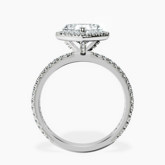 Klarissa Halo Lab Diamond Eternity Ring top view