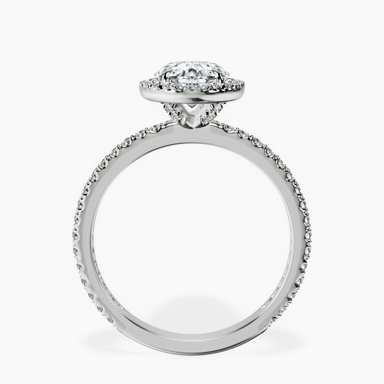Klarissa Halo Lab Diamond Eternity Ring left view