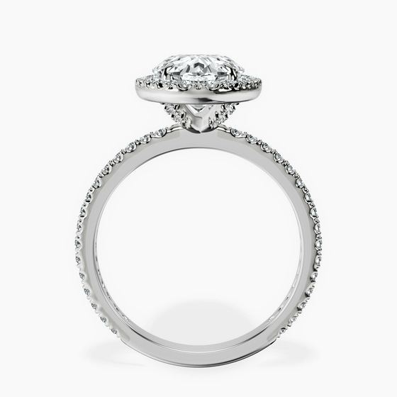 Klarissa Halo Lab Diamond Eternity Ring left view