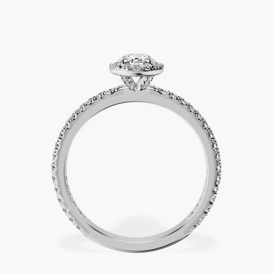 Klarissa Halo Lab Diamond Eternity Ring left view