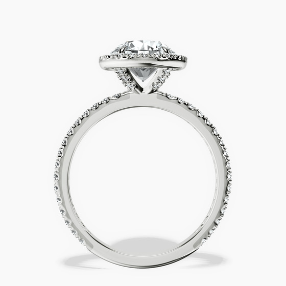 Klarissa Halo Lab Diamond Eternity Ring top view