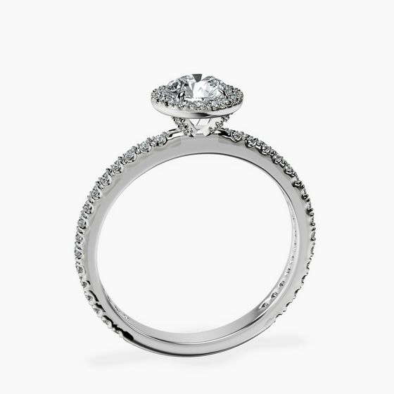 Klarissa Halo Lab Diamond Eternity Ring left view