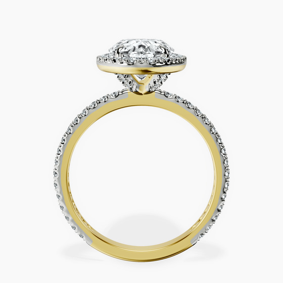 Klarissa Halo Lab Diamond Eternity Ring left view