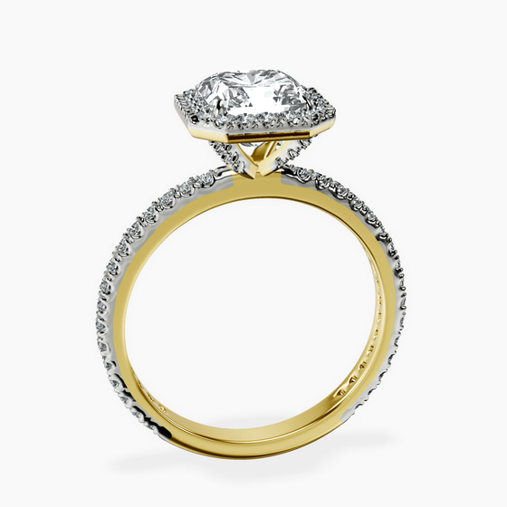 Klarissa Halo Lab Diamond Eternity Ring left view