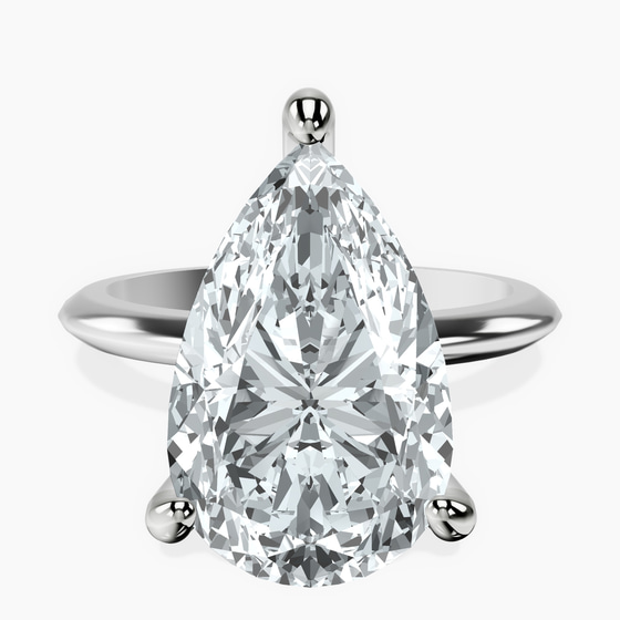 Alora Six Prong Solitaire Lab Diamond Ring front view
