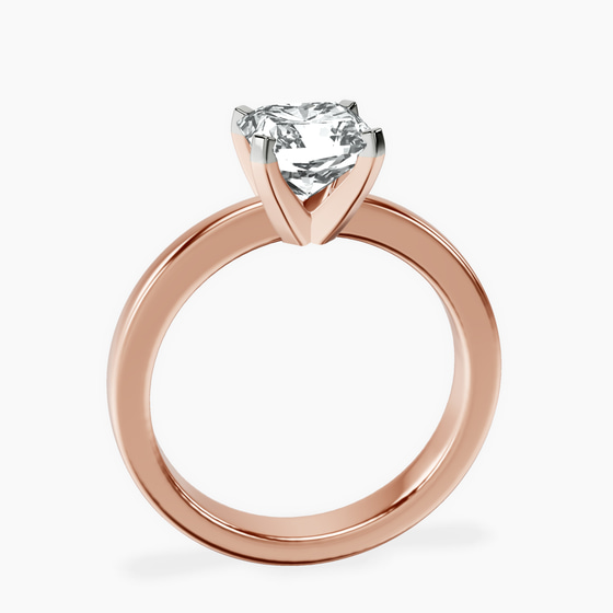 Jannel Tapering Solitaire Lab Diamond Ring left view