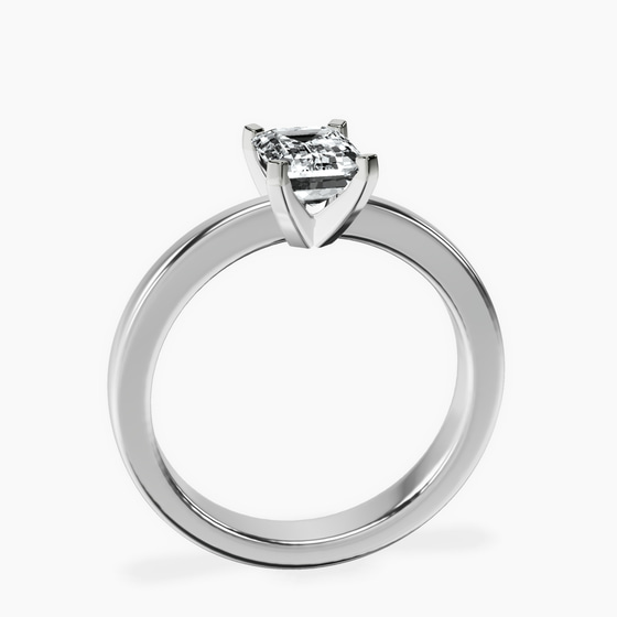 Jannel Tapering Solitaire Lab Diamond Ring left view