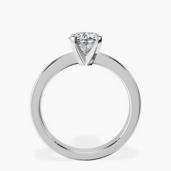 Jannel Tapering Solitaire Lab Diamond Ring left view