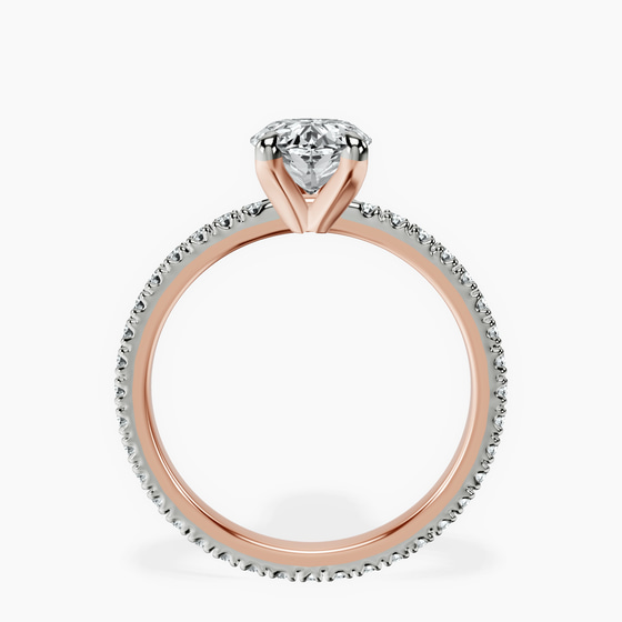 Claire Full Eternity Lab Diamond Ring top view