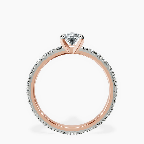 Claire Full Eternity Lab Diamond Ring left view