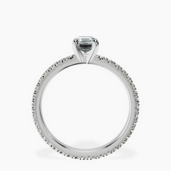 Claire Full Eternity Lab Diamond Ring left view